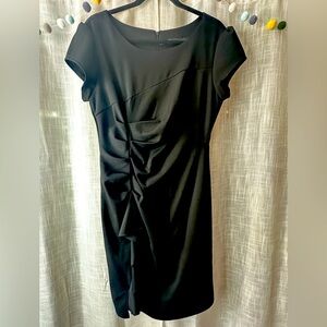 💎New York & Company LBD bodycon style & rouging for slimming effect! Lrg